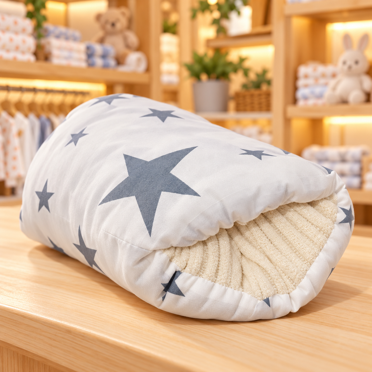 Grey Star nursing arm pillow in Charlie's shop