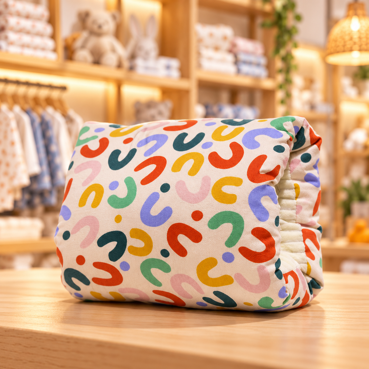 Beige Letter U nursing arm pillow in Charlie's shop